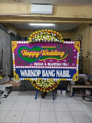 Papan Bunga di Sepiring Nusantara Cibinong