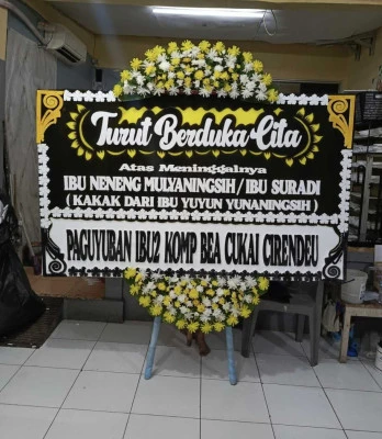 Papan Bunga di Sepiring Nusantara Cibinong